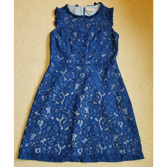 Brooks Brothers Dresses & Skirts - Womens Dress-BROOKS BROTHERS-RED FLEECE-blue floral lace Fairy Old Money-12